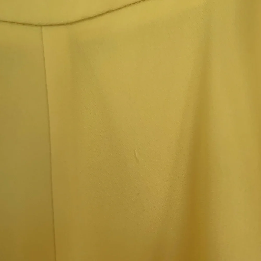 MOSCHINO BOUTIQUE Pastel Yellow Baby Doll Midi Asymmetrical Dress size 6 - Picture 13 of 13